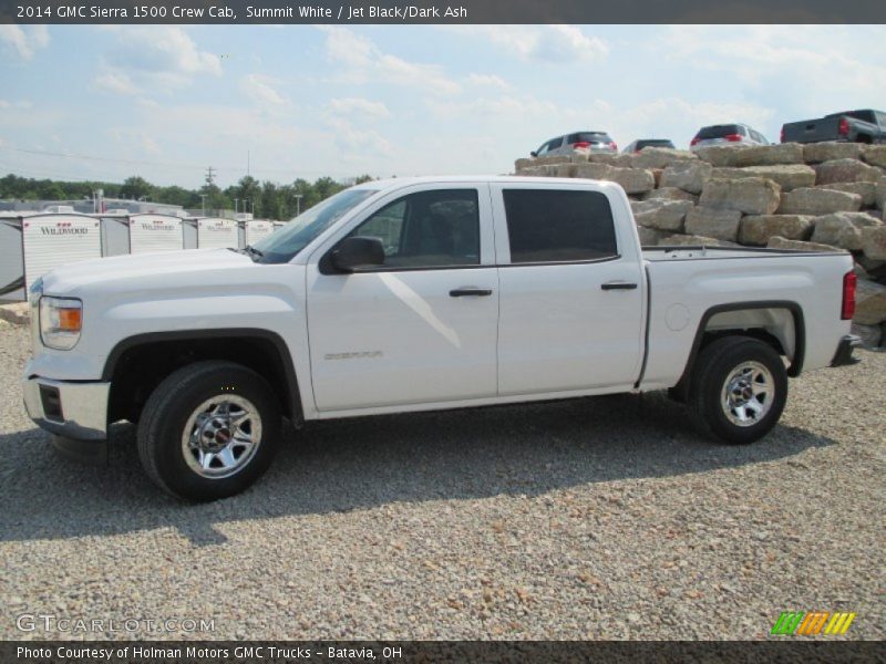 Summit White / Jet Black/Dark Ash 2014 GMC Sierra 1500 Crew Cab