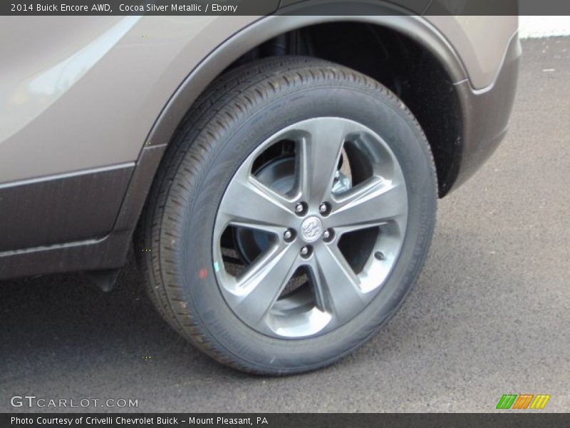 Cocoa Silver Metallic / Ebony 2014 Buick Encore AWD