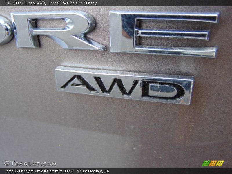 Cocoa Silver Metallic / Ebony 2014 Buick Encore AWD
