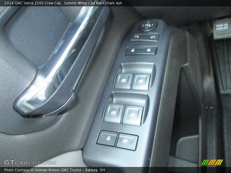 Summit White / Jet Black/Dark Ash 2014 GMC Sierra 1500 Crew Cab