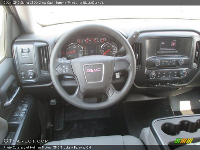 Summit White / Jet Black/Dark Ash 2014 GMC Sierra 1500 Crew Cab