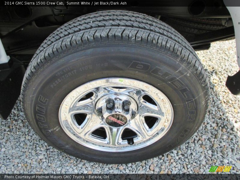 Summit White / Jet Black/Dark Ash 2014 GMC Sierra 1500 Crew Cab