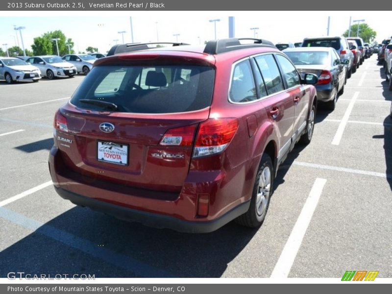 Venetian Red Pearl / Black 2013 Subaru Outback 2.5i