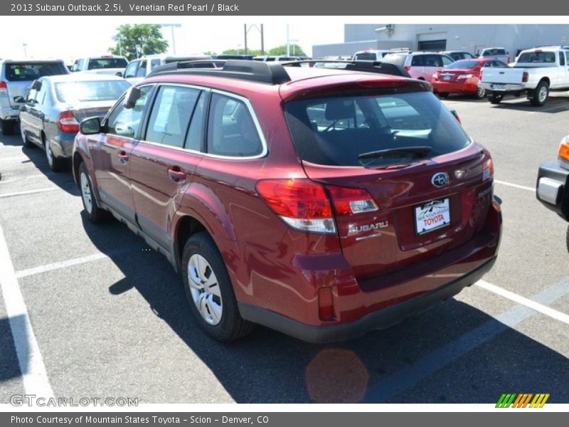 Venetian Red Pearl / Black 2013 Subaru Outback 2.5i
