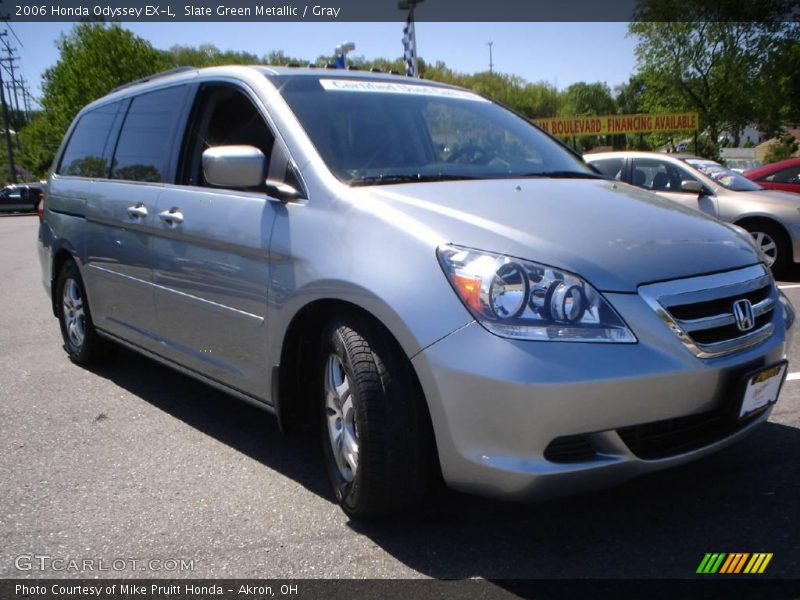 Slate Green Metallic / Gray 2006 Honda Odyssey EX-L