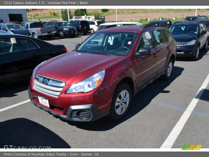 Venetian Red Pearl / Black 2013 Subaru Outback 2.5i