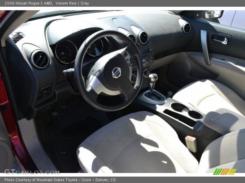 Venom Red / Gray 2009 Nissan Rogue S AWD