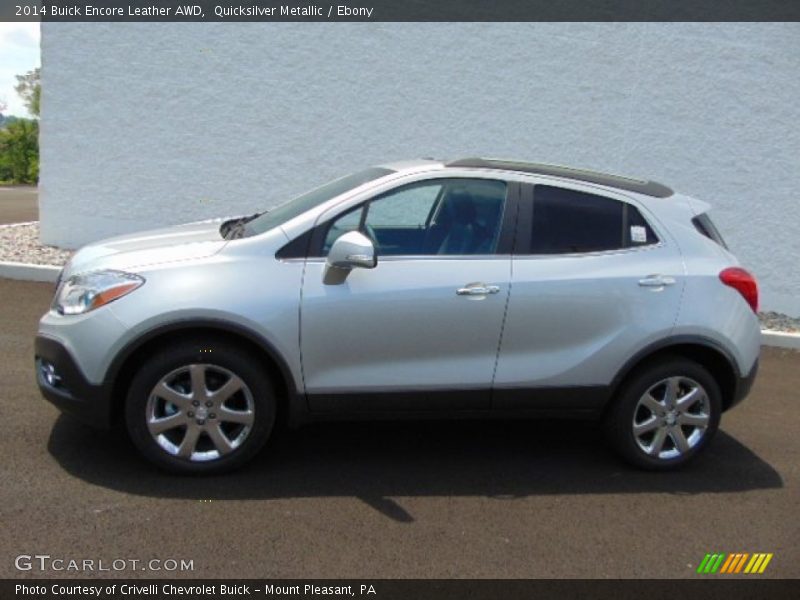 Quicksilver Metallic / Ebony 2014 Buick Encore Leather AWD