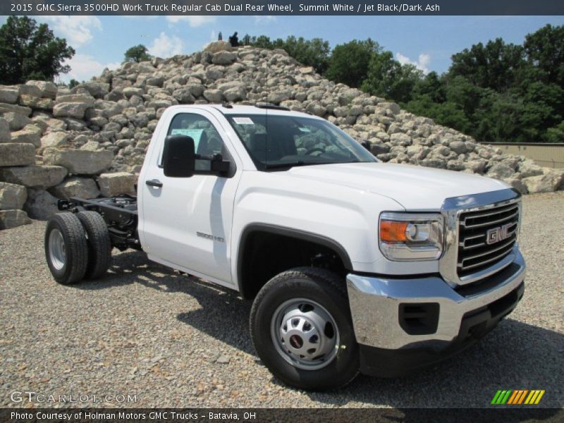 Front 3/4 View of 2015 Sierra 3500HD Work Truck Regular Cab Dual Rear Wheel