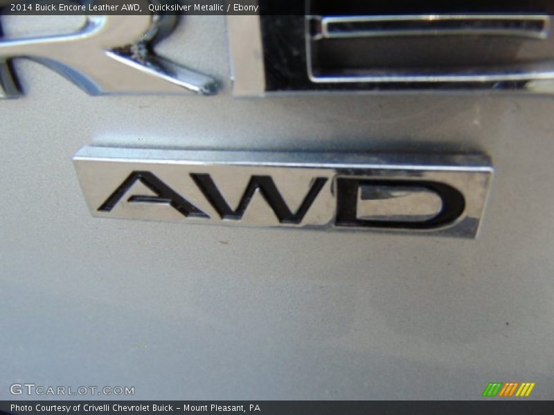 Quicksilver Metallic / Ebony 2014 Buick Encore Leather AWD