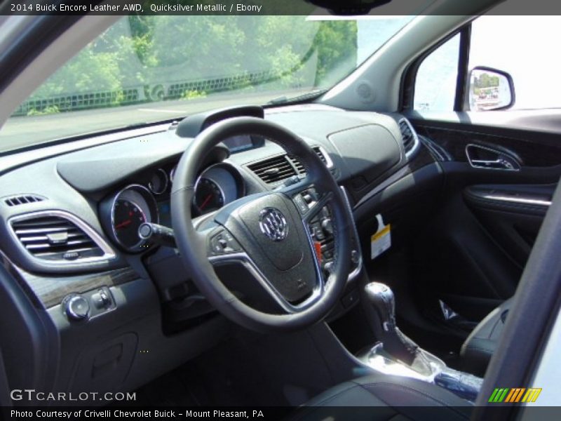 Quicksilver Metallic / Ebony 2014 Buick Encore Leather AWD