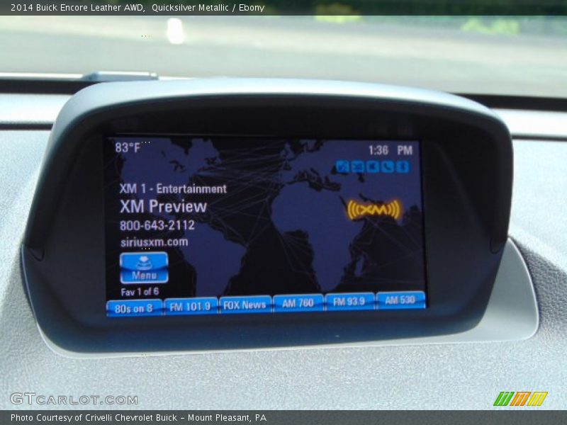 Quicksilver Metallic / Ebony 2014 Buick Encore Leather AWD