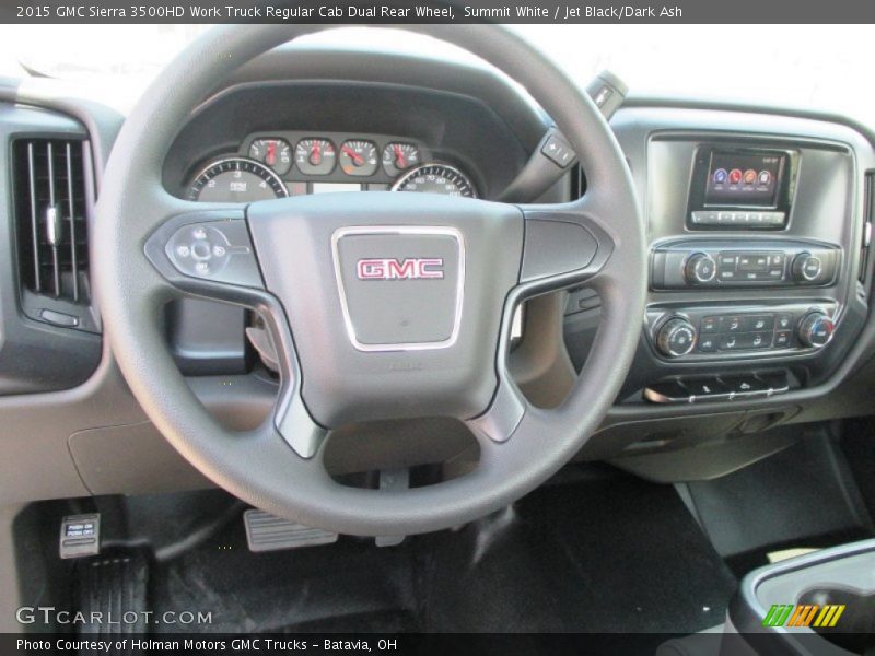 Summit White / Jet Black/Dark Ash 2015 GMC Sierra 3500HD Work Truck Regular Cab Dual Rear Wheel