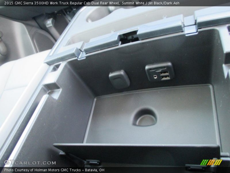 Summit White / Jet Black/Dark Ash 2015 GMC Sierra 3500HD Work Truck Regular Cab Dual Rear Wheel