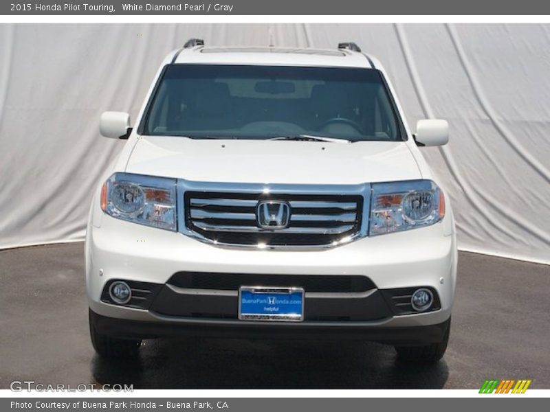 White Diamond Pearl / Gray 2015 Honda Pilot Touring