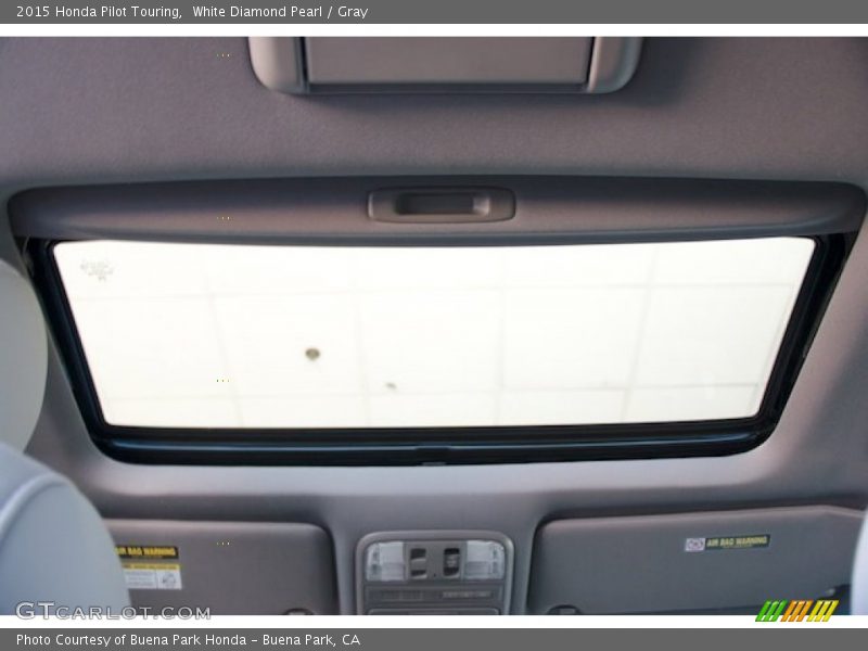 White Diamond Pearl / Gray 2015 Honda Pilot Touring