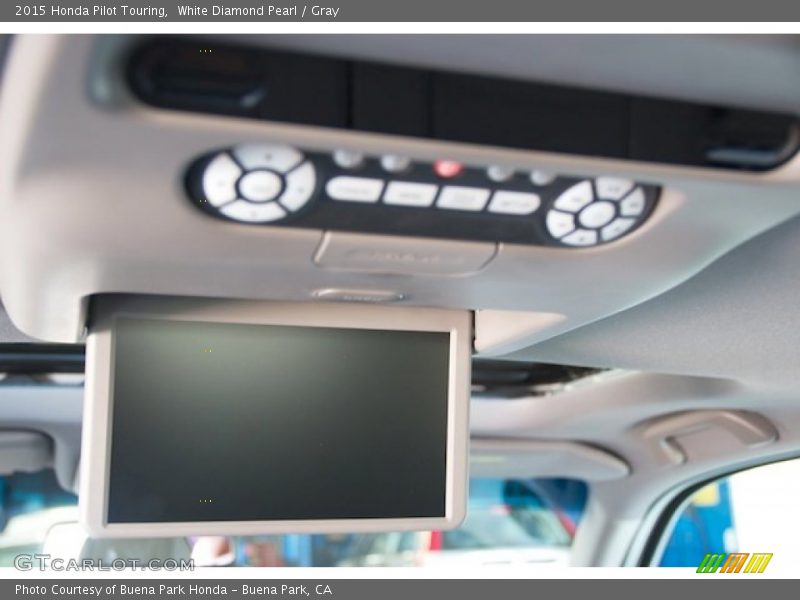White Diamond Pearl / Gray 2015 Honda Pilot Touring