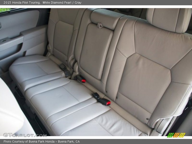 White Diamond Pearl / Gray 2015 Honda Pilot Touring