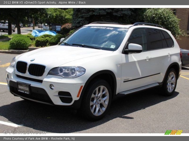 Alpine White / Black 2012 BMW X5 xDrive35i Sport Activity