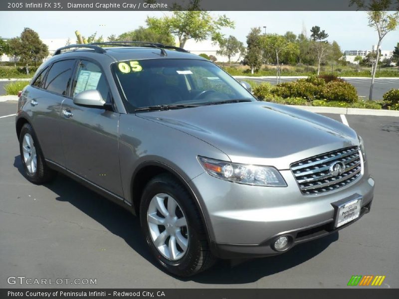 Diamond Graphite Gray / Graphite 2005 Infiniti FX 35