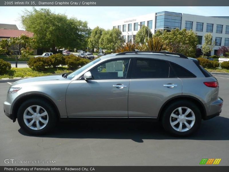 Diamond Graphite Gray / Graphite 2005 Infiniti FX 35