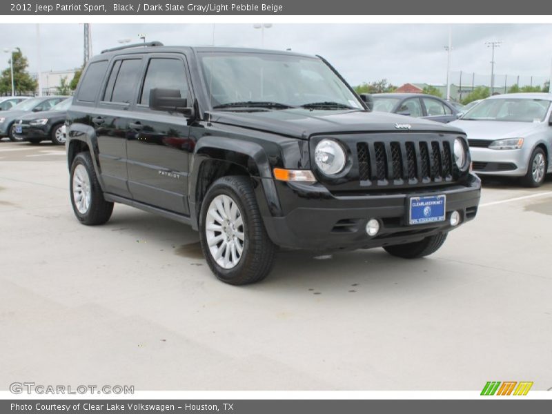 Black / Dark Slate Gray/Light Pebble Beige 2012 Jeep Patriot Sport