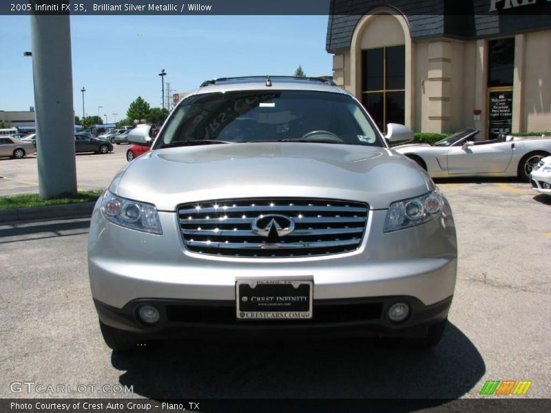 Brilliant Silver Metallic / Willow 2005 Infiniti FX 35