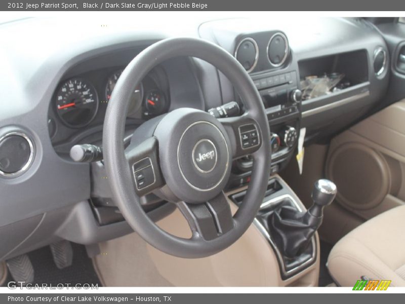 Black / Dark Slate Gray/Light Pebble Beige 2012 Jeep Patriot Sport