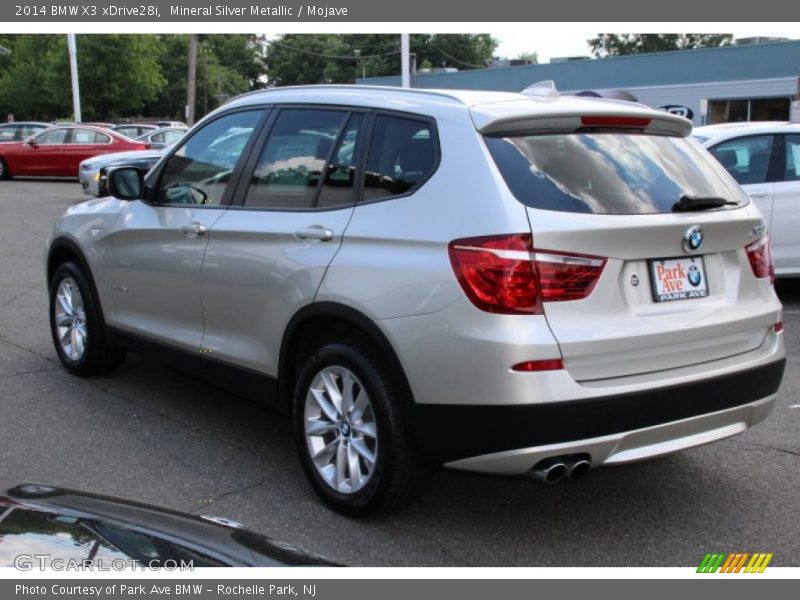 Mineral Silver Metallic / Mojave 2014 BMW X3 xDrive28i