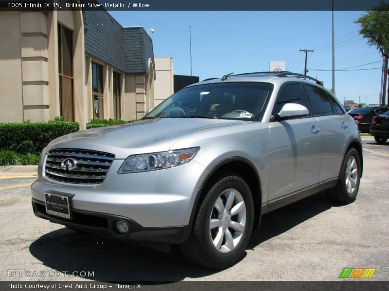 Brilliant Silver Metallic / Willow 2005 Infiniti FX 35