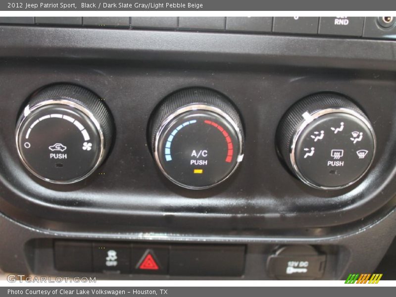Black / Dark Slate Gray/Light Pebble Beige 2012 Jeep Patriot Sport