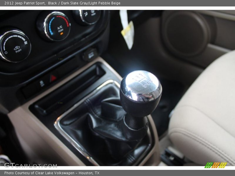 Black / Dark Slate Gray/Light Pebble Beige 2012 Jeep Patriot Sport