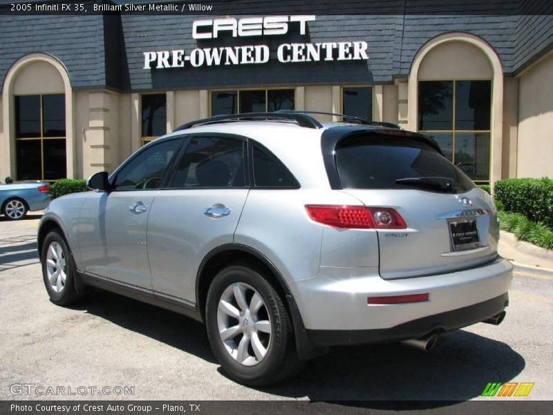 Brilliant Silver Metallic / Willow 2005 Infiniti FX 35