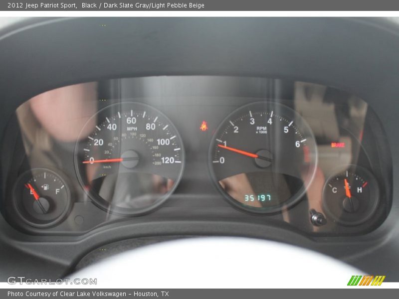 Black / Dark Slate Gray/Light Pebble Beige 2012 Jeep Patriot Sport