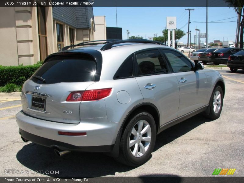 Brilliant Silver Metallic / Willow 2005 Infiniti FX 35