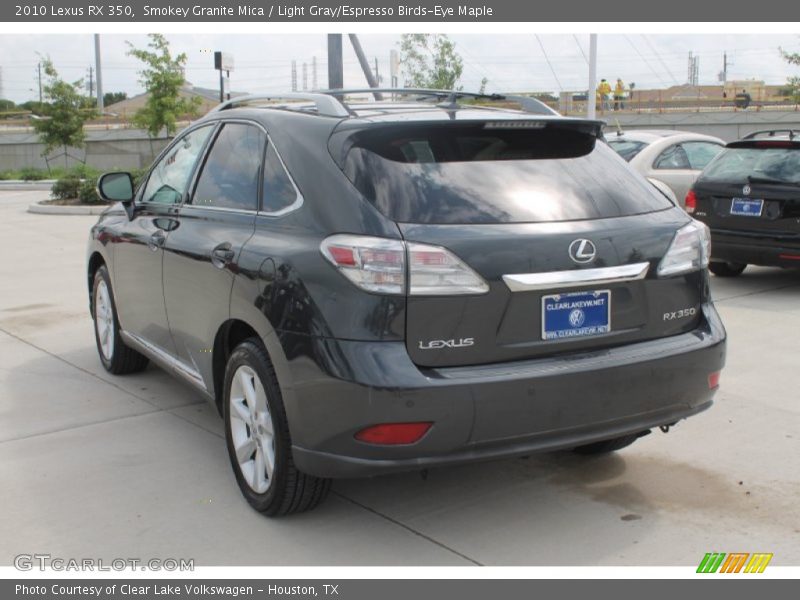 Smokey Granite Mica / Light Gray/Espresso Birds-Eye Maple 2010 Lexus RX 350