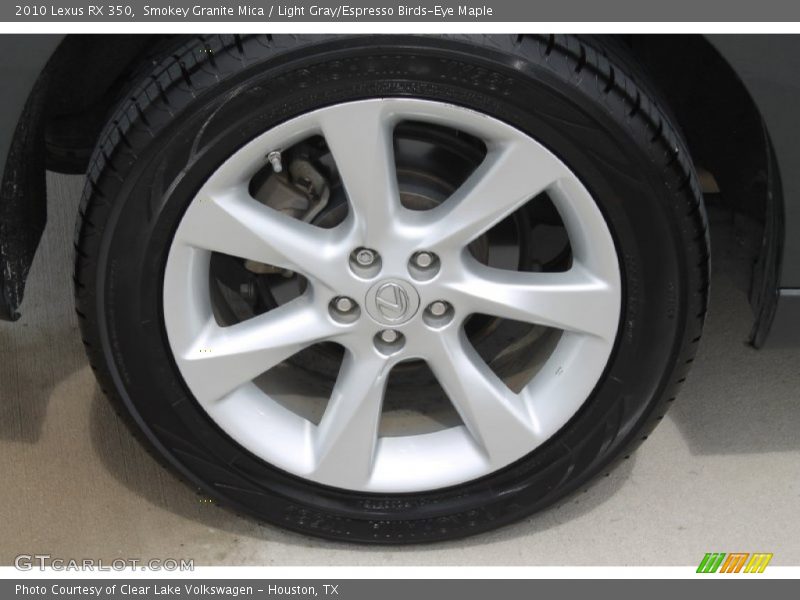 Smokey Granite Mica / Light Gray/Espresso Birds-Eye Maple 2010 Lexus RX 350