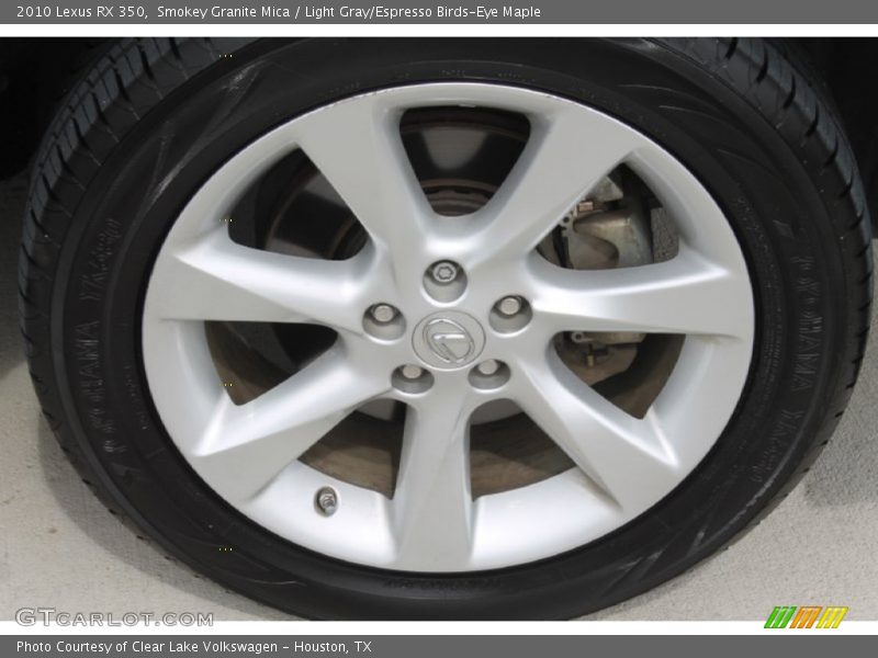 Smokey Granite Mica / Light Gray/Espresso Birds-Eye Maple 2010 Lexus RX 350
