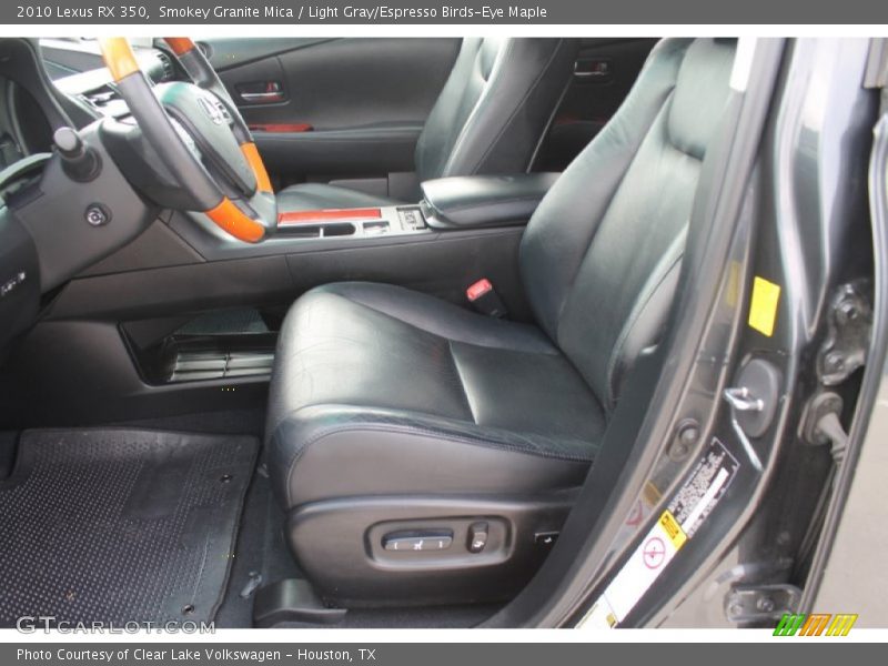 Smokey Granite Mica / Light Gray/Espresso Birds-Eye Maple 2010 Lexus RX 350
