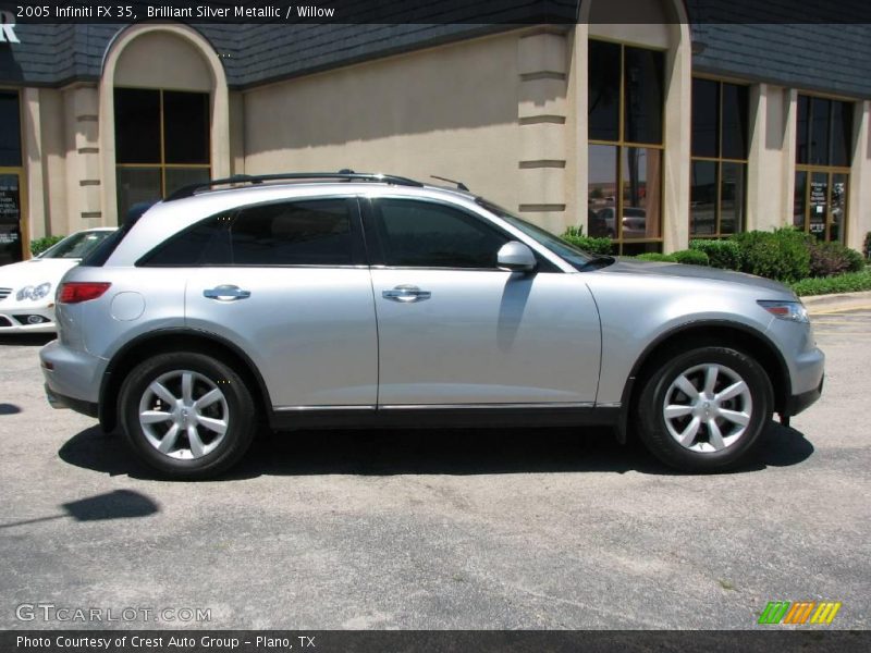 Brilliant Silver Metallic / Willow 2005 Infiniti FX 35