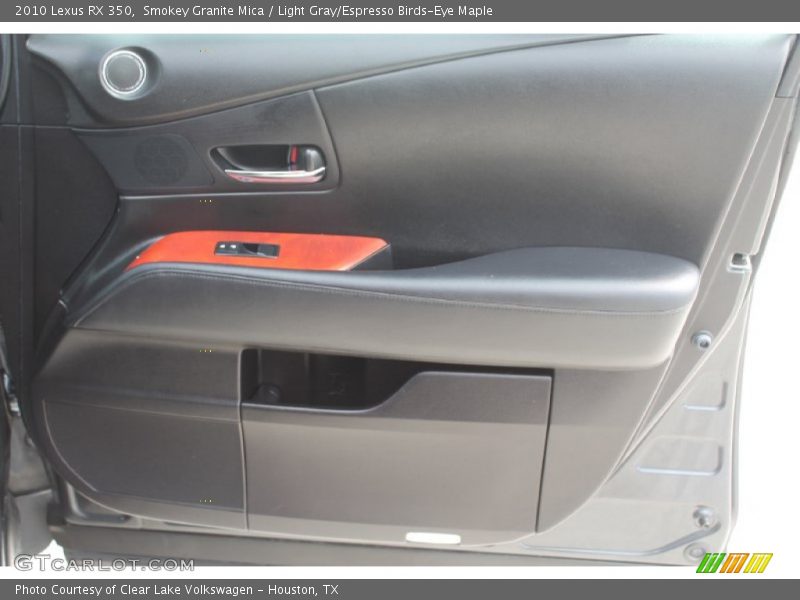 Smokey Granite Mica / Light Gray/Espresso Birds-Eye Maple 2010 Lexus RX 350