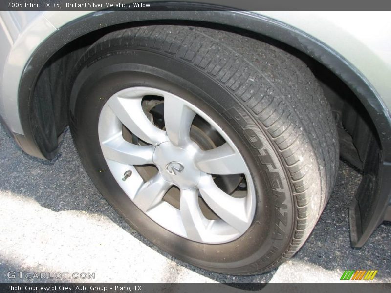 Brilliant Silver Metallic / Willow 2005 Infiniti FX 35