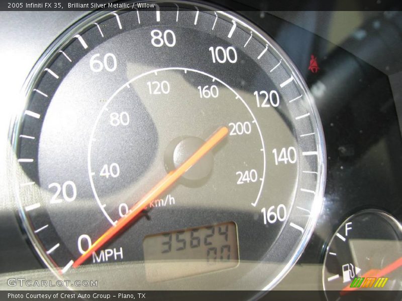Brilliant Silver Metallic / Willow 2005 Infiniti FX 35