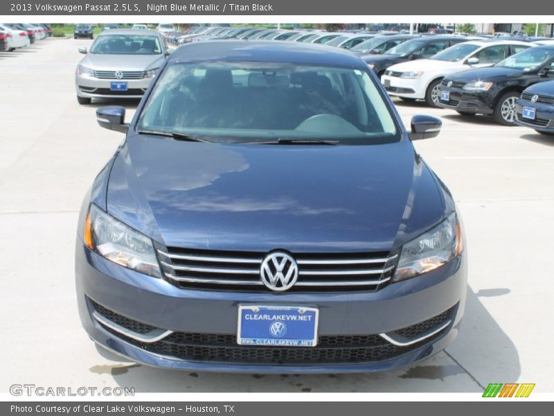 Night Blue Metallic / Titan Black 2013 Volkswagen Passat 2.5L S