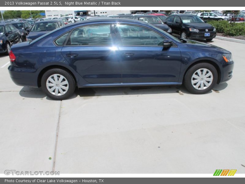 Night Blue Metallic / Titan Black 2013 Volkswagen Passat 2.5L S
