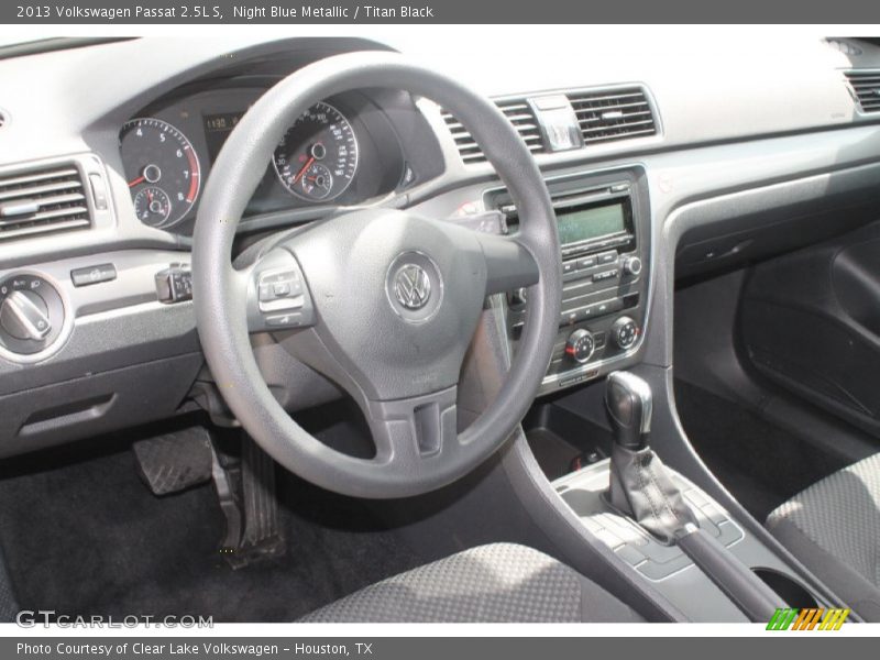 Night Blue Metallic / Titan Black 2013 Volkswagen Passat 2.5L S