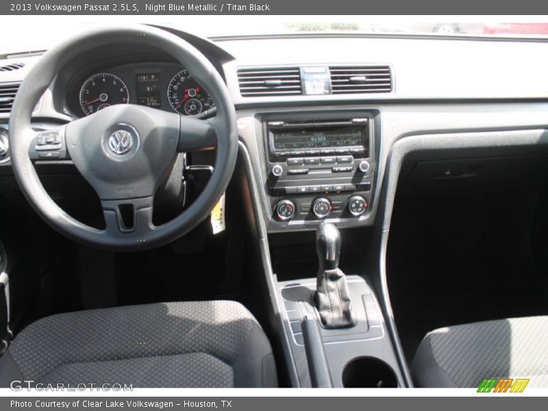 Night Blue Metallic / Titan Black 2013 Volkswagen Passat 2.5L S