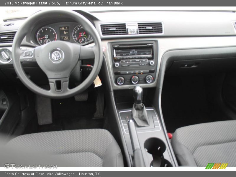 Platinum Gray Metallic / Titan Black 2013 Volkswagen Passat 2.5L S