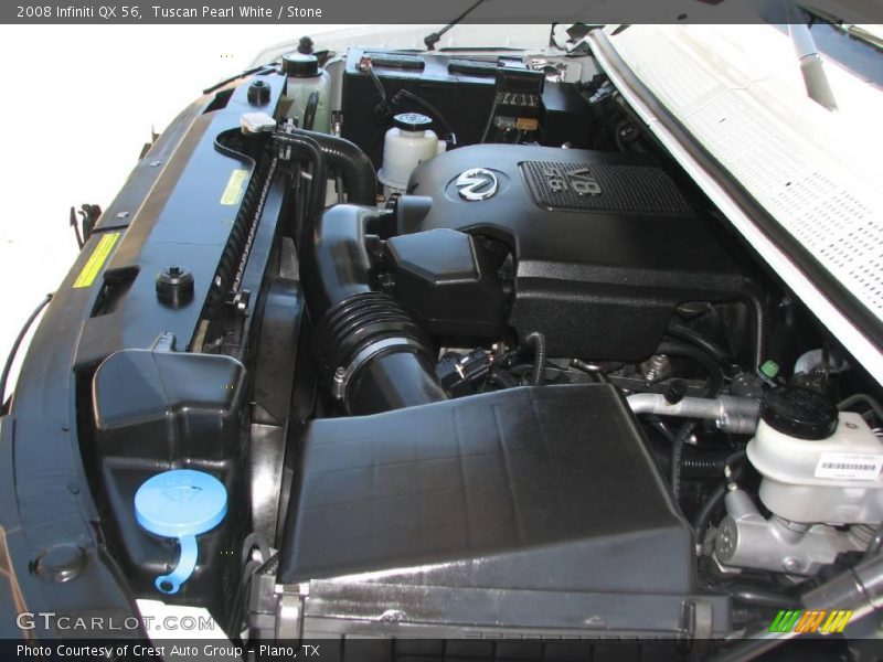 Tuscan Pearl White / Stone 2008 Infiniti QX 56
