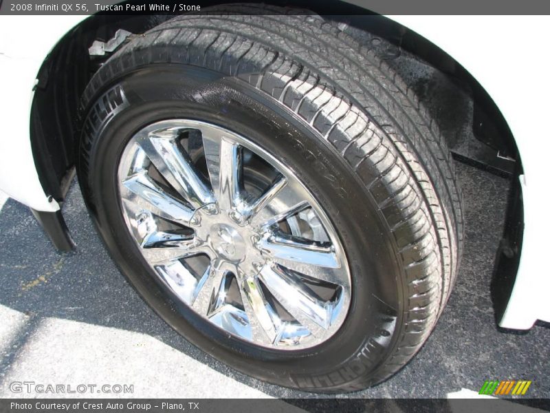 Tuscan Pearl White / Stone 2008 Infiniti QX 56